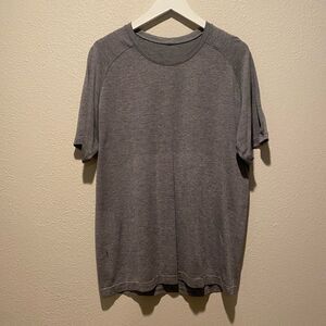 Lululemon Shirt Tech Movement Is‎ Medicine Activewear Gray Large Workout Running